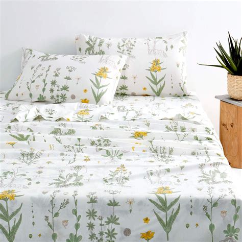 botanical bed sheets